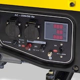 thumbnail of Generador eléctrico GARLAND BOLT 325QG-V17: Motor 4T, 40kg. Con ruedas y asas. Dos enchufes AC "Tipo F", salida DC 12V-8A para carga de baterías.