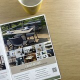 thumbnail of RestooTab - Tisch Milan T 60x60cm Dekor honigfarbene eiche