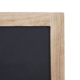 thumbnail of Reclamebord HWC-C51, wandbord krijtbord, 55x34x2cm, hout shabby-look vintage ~ naturel bruin