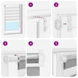 thumbnail of vidaXL Doppelrollo Seitenzug Duo Rollo 80 x 175 cm grau