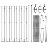 thumbnail of vidaXL Zaun mit Pfosten Silber 1 x 25 m Stahl