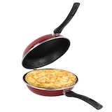 thumbnail of Magefesa Praga Sartén Doble Tortilla Patatas 24 cm, Inducción, Antiadherente, sin PFOA, Lavavajillas, Rojo