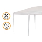 thumbnail of Gazebo de jardim extra grande destacável 600x300x255 cm branco Aktive