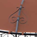 thumbnail of Pergola Almeria, Rundpavillon Garten Pavillon, stabiles Stahl-Gestell Ø 3m ~ terracotta-braun