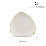 thumbnail of Churchill Prato Triangular Stonecast em Cerâmica Branco 26,5 cm
