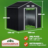 thumbnail of GARDEBRUK® XL Gerätehaus mit Fundament Kantenschutz