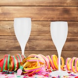 thumbnail of Relaxdays Sektgläser Kunststoff, 6er Set, bruchfest & BPA-frei, Mehrweg Champagner Gläser, 140 ml, Sektbecher, weiß