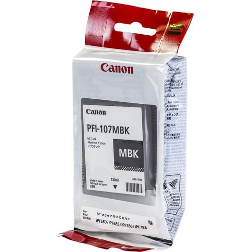 Canon Ink Pfi-107 Pfi107 Matte Black Schwarz (6704b001)