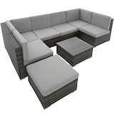 thumbnail of tectake Conjunto de muebles de ratán VENECIA  gris - 402698