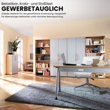 thumbnail of bümö manuell höhenverstellbarer Schreibtisch 160x80 cm in Buche - PC Tisch höhenverstellbar & groß, höhenverstellbarer Tisch Büro, großer
