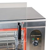 thumbnail of Cleiton® Asador de Pollos a Gas Butano Horizontal para 12 Pollos de 101x63 cm en Acero Inoxidable con 1 Espada | Temperatura max 300°C - 8400W