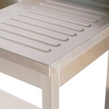 thumbnail of Romux® Évier en Acier Inoxydable avec 2 Cuves et Égouttoir à Droite 1600x700x850 mm Démontable | Évier Industriel | Plonge Inox Professionnelle