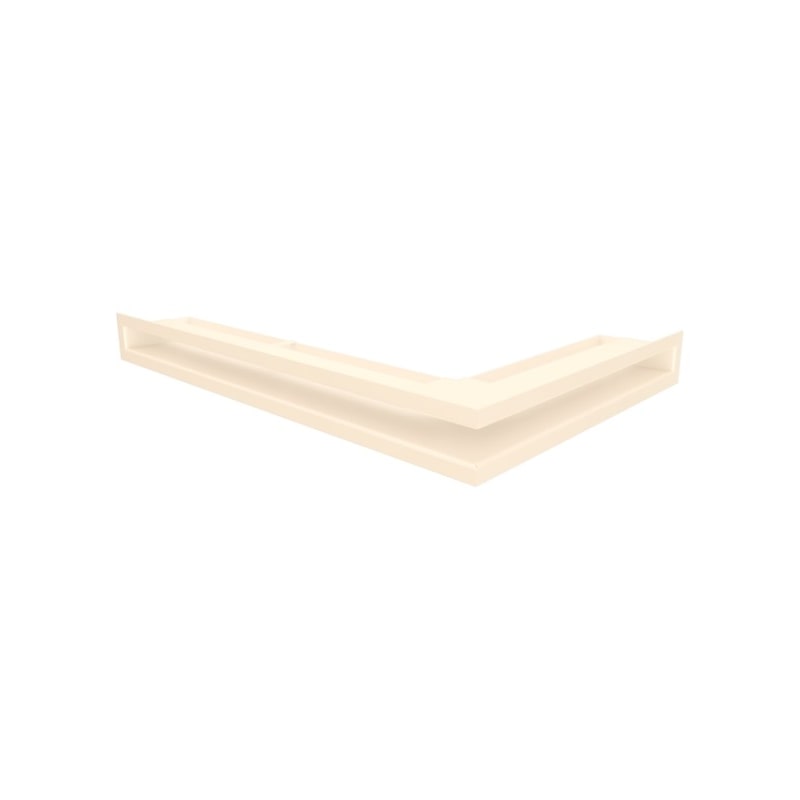 Grelha de ventilação de canto para lareira 60x600x400 - Loft Angle left cream
