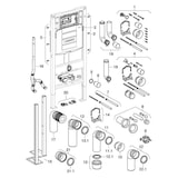 thumbnail of Geberit Wand-WC-Element Duofix BH 112 cm barrierefrei mit Sigma UP-Spülkasten