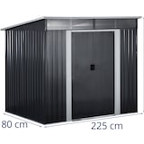 thumbnail of Uniprodo Casa de ferramentas em metal - 260 x 195 x 202cm