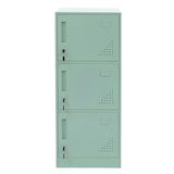 thumbnail of Décoshop26 - Taquilla con 3 puertas con cerradura 90x38x45 cm chapa de acero laminada en frío de 0,5 mm verde menta 04_0008941