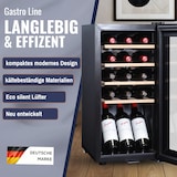 thumbnail of Sommertal WK 50 Weinkühlschrank – 15 Flaschen, 5–20 °C einstellbar, abschließbar, LED-Beleuchtung, Glastür, Touchscreen