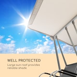 thumbnail of Bel Air Duo Swing Hollywoodschaukel anthrazit/creme Mittelgrau