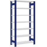 thumbnail of PROREGAL Fachbodenregal FALKE | Medium-Duty | Grundregal | HxBxT 300x100x50cm | 7 Ebenen | Fachlast 250kg | Einseitig nutzbar | Rahmen Lichtgrau