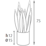 thumbnail of King Home Pianta Sansevieria in polietilene 21 foglie verde