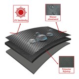 thumbnail of Strandkorb Schutzhülle - bene living - Prestige Protect - Gosch Lounge - dunkelgrau