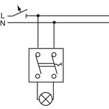thumbnail of Busch-Jaeger Ausschalter 2p. 2601/2 W-53 2CKA001085A1605
