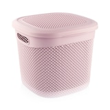 thumbnail of Cestino Quadrato Medio con Coperchio 15 Litri Rosa 7house