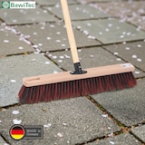 thumbnail of Qualitäts Kehrbesen Straßenbesen für draußen Besen Breite 40cm mit stabilem Stiel Holzstiel 160cm Lang Arengaborsten-Mix