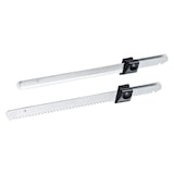 thumbnail of ROMMELSBACHER EM 150 elektrisch mes, krachtige motor, inschakelknop, bruikbare lemmetlengte 15 cm, paar lemmeten met fijne en grove karteling