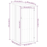 thumbnail of vidaXL Gerätehaus Braun 87x98x159 cm Verzinkter Stahl