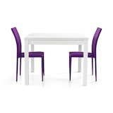 thumbnail of GARRETT Tavolo Da Pranzo Moderno Di Design Apribile A Libro Bianco Frassinato Cm 90x90/180 Per Interno Sala Da Pranzo colore Bianco