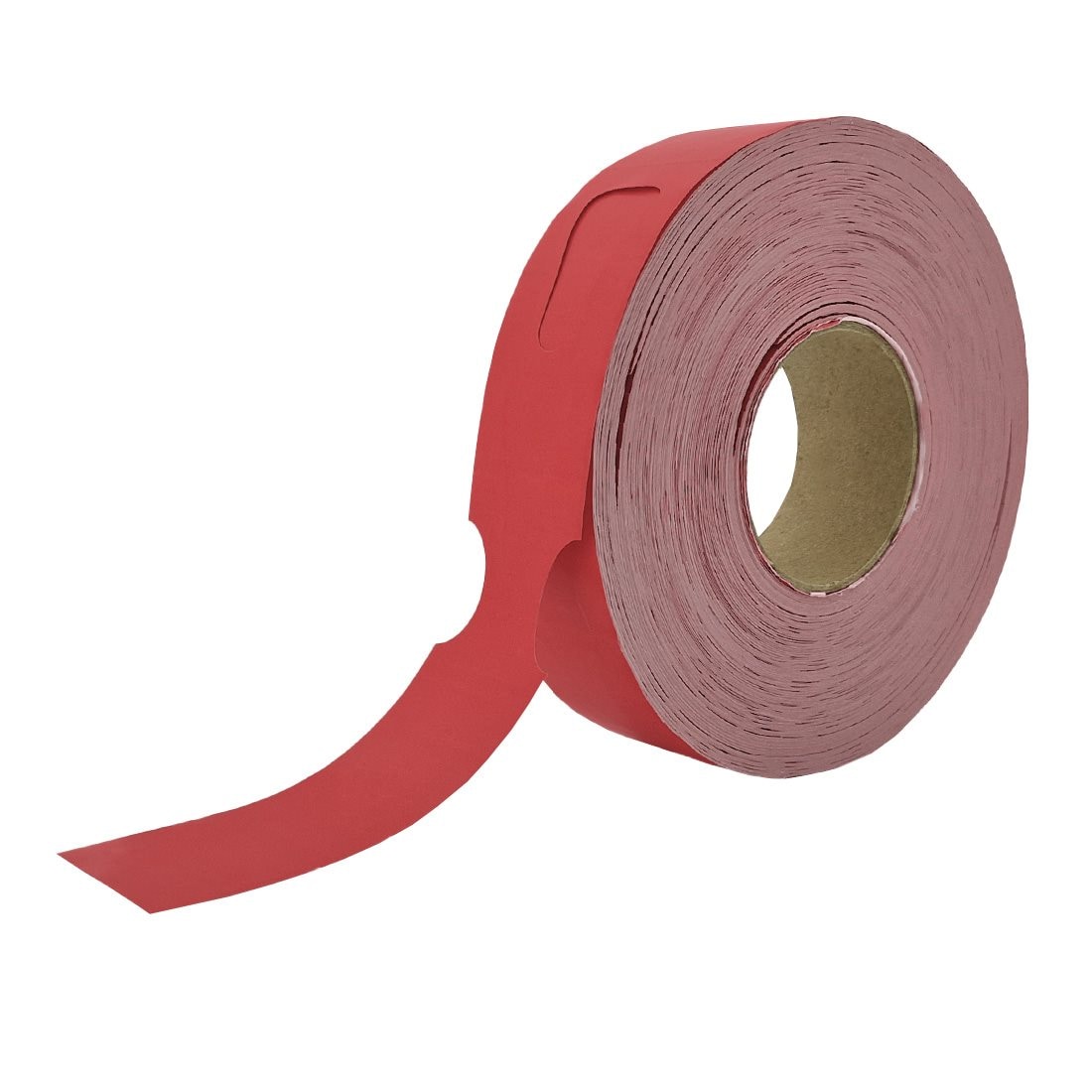 CombiCraft Schlaufenetiketten mit Metallerkennung in Rot - 500 Stück, 48x279mm