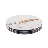 thumbnail of Dessous de verre argent 10x10cm - lot de 4