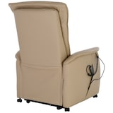 thumbnail of Fernsehsessel mit Aufstehhilfe, Relaxsessel mit Liegefunktion, mit 2 Motoren, 120 kg belastbar, Leder/Kunstleder, Beige, Raburg Marie