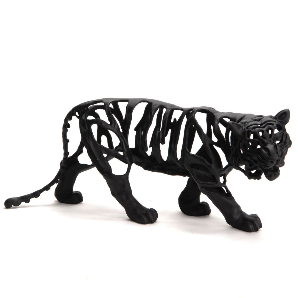 Tiger savanne schwarz matt - Amadeus Harz 45x15 cm