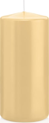Eine goldene Kerze.