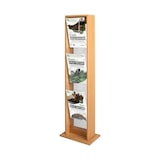thumbnail of Porte-brochures "Midras" - PET G/bois de hêtre - vernis - 118 cm - VKF Renzel