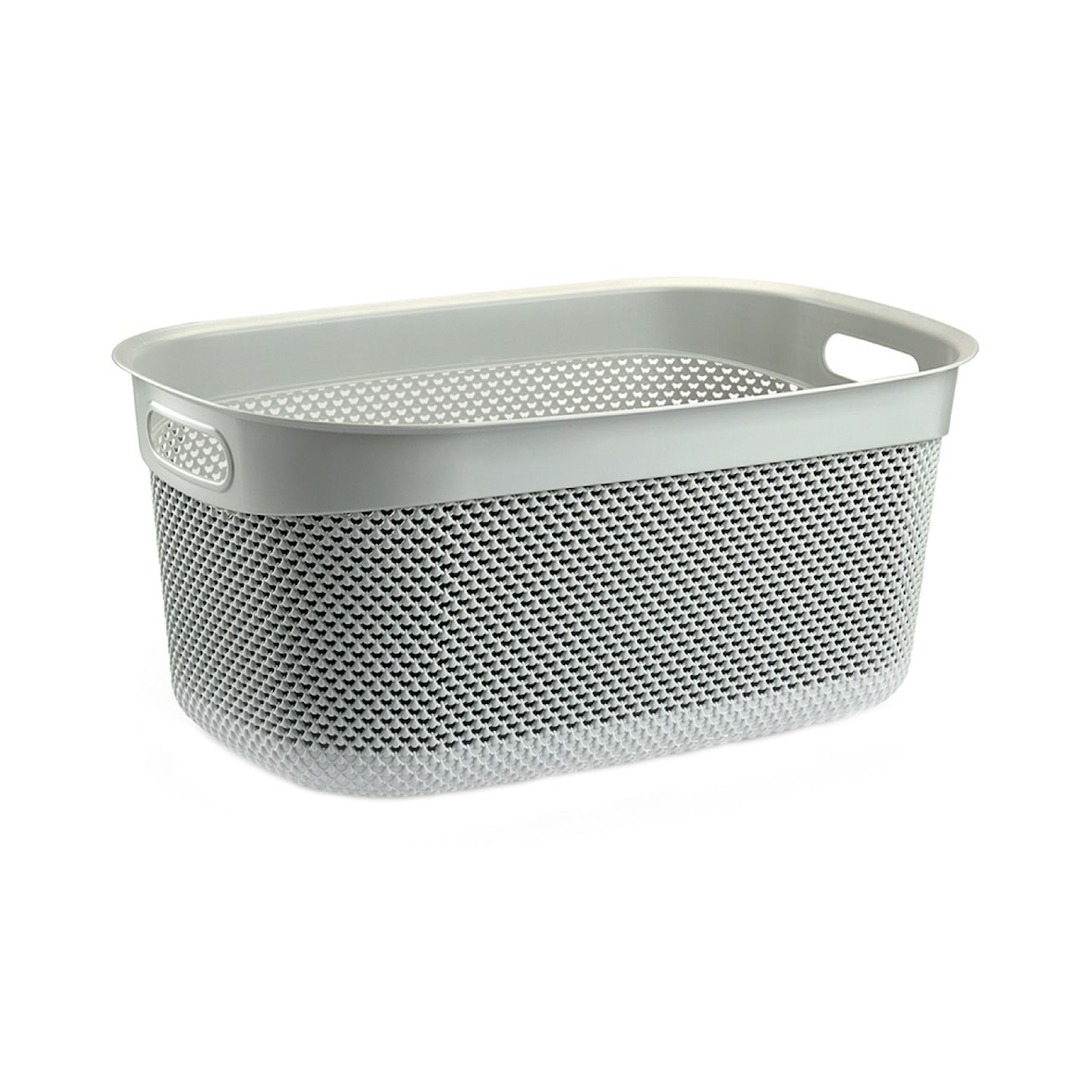 Cesta Alta Rectangular 33 Litros Gris 7house
