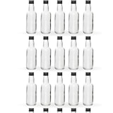 thumbnail of 20 Mini Glasflaschen 40ml mit Schwarzem Schraubverschluss, Ideal für Alkoholproben, Hochzeiten, Geschenke und Events
