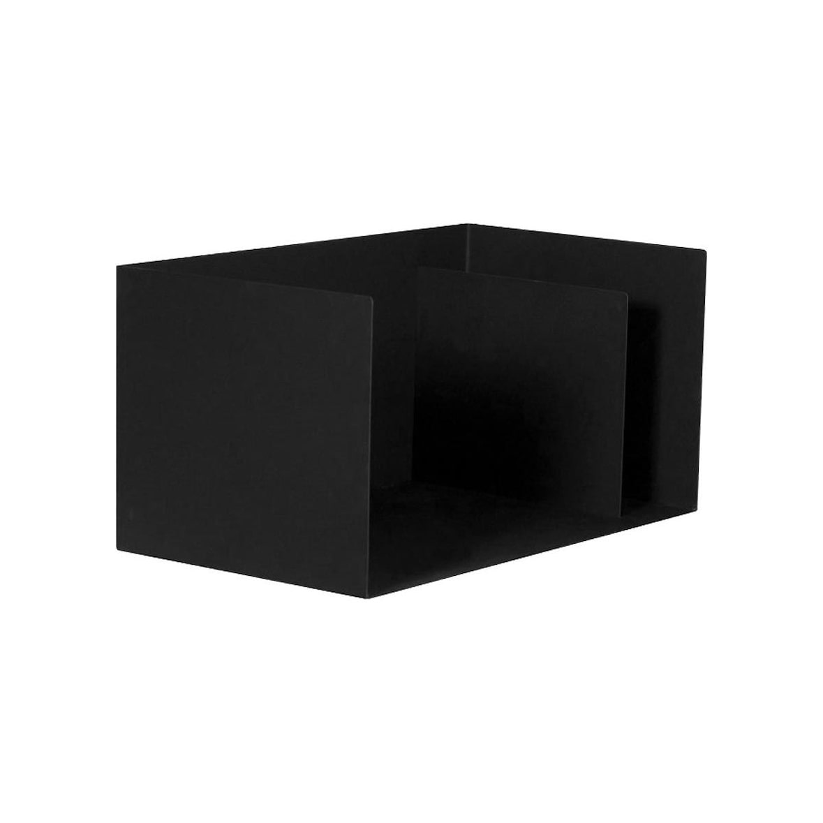 Porte-bûches compact en acier noir 70 cm Bytom Magnus