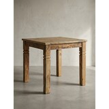 thumbnail of Esszimmertisch WL5.077 Braun 80 x 80 x 76 cm Mango Massivholz, Design Landhaus Esstisch Massiv, Tisch für Esszimmer Quadratisch, Küchentisch für 4