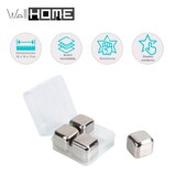 thumbnail of WellHome - Cubitos de Hielo de Acero Inoxidable - Set 4 Piezas en Caja con Clip Ø2,7cm