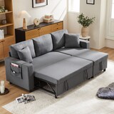 thumbnail of Schlafsofa L-Form 219x142x83 mit Schlaffunktion und Stauraum – Flexibles Sofa in Dunkelgrau mit Chaiselongue