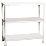 thumbnail of SimonRack Metallregal mit Schrauben 1000x1000x300 mm, 3 Böden, 75 kg Biegepunkt, Weiss - Advantage