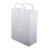 thumbnail of 1500 Papiertragetaschen 220 + 100 x 360 mm braun stabile 80 g/m² Grammatur Papiertüten Geschenktüten BB-Verpackungen