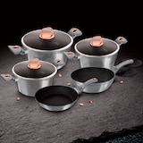 thumbnail of Berlinger Haus Trem de Cozinha Indução de 10 Peças em Alumínio Antiaderente 3 Panelas, 2 Frigideiras, 3 Tampas Cinza BH-6020