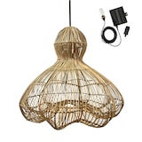 thumbnail of Lumisky Suspension solaire bohème RONDA SOLAR H60cm Rotin Beige