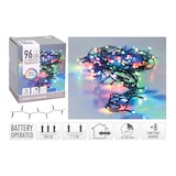 thumbnail of GUIRLANDA MULTIFUNCIONAL A BATERIA 96 LEDS CABO PRETO LUZ MULTICOLOR 7,5M