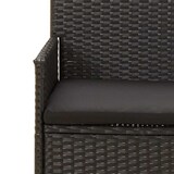 thumbnail of vidaXL 4-tlg. Garten-Lounge-Set mit Kissen Schwarz Poly Rattan