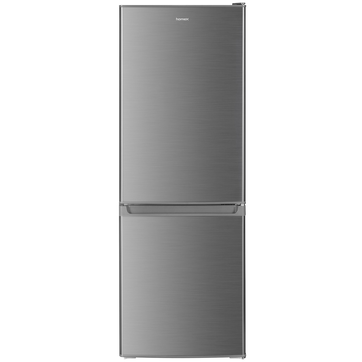 homeX Kühlschrank mit Gefrierfach | Kühl-Gefrierkombination freistehend | 173 Liter Nutzinhalt | CFS1110-S silber